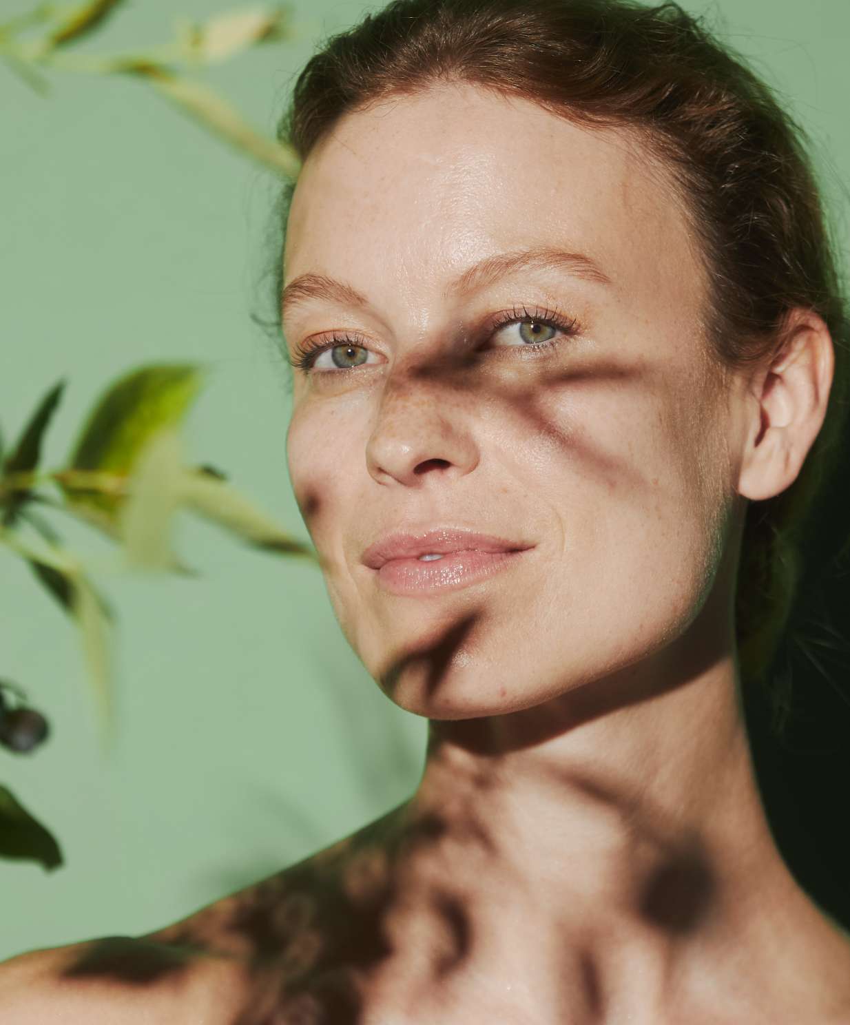 woman with bright skin